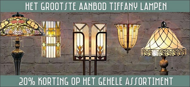korting op Tiffany lampen